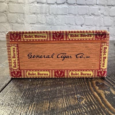 Vtg. Rob.t Robert Burns Cigarillos Cigar Cardboard Box 5 Cents - Thumbnail 6