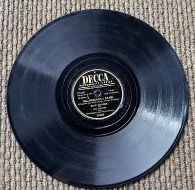 Lot Of 4 Different Bing Crosby 78 RPM Decca records Shellac - See Description - Thumbnail 12