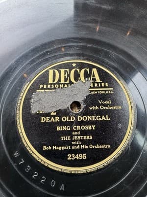 Lot Of 4 Different Bing Crosby 78 RPM Decca records Shellac - See Description - Thumbnail 11