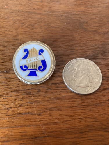 Vintage Band Class High School College lapel hat pin Reunion Music - Thumbnail 2