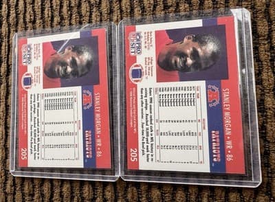 STANLEY MORGAN 1978-1990 New England Patriots 12 Card Lot, 3 1978 Rookie Cards - Thumbnail 8