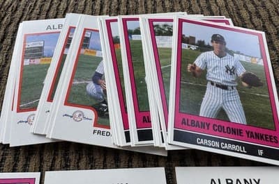 1986 Albany Colonie NY Yankees Yearbook, 51 Cards, Multiple Autographs - Thumbnail 18