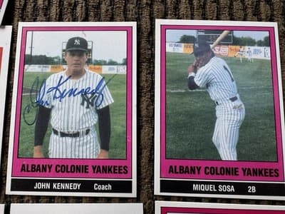 1986 Albany Colonie NY Yankees Yearbook, 51 Cards, Multiple Autographs - Thumbnail 13