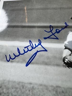 BOB FELLER - INDIANS, WHITEY FORD - YANKEES, SIGNED AUTOGRAPHS, 1980’s - Thumbnail 3
