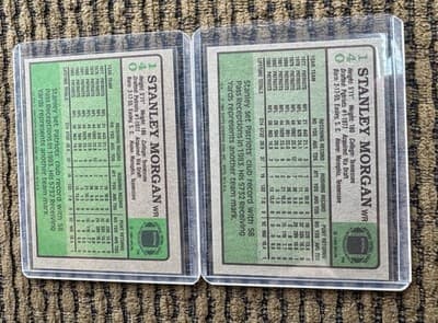 STANLEY MORGAN 1978-1990 New England Patriots 12 Card Lot, 3 1978 Rookie Cards - Thumbnail 6