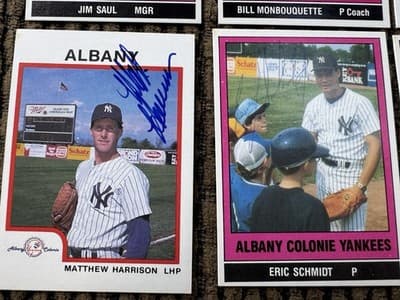 1986 Albany Colonie NY Yankees Yearbook, 51 Cards, Multiple Autographs - Thumbnail 16