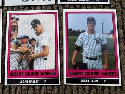 1986 Albany Colonie NY Yankees Yearbook, 51 Cards, Multiple Autographs - Thumbnail 15