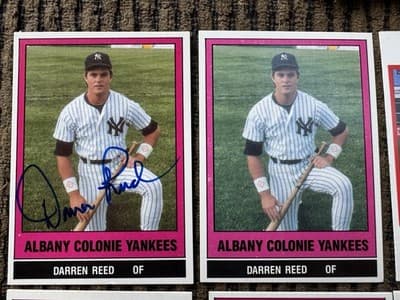 1986 Albany Colonie NY Yankees Yearbook, 51 Cards, Multiple Autographs - Thumbnail 10