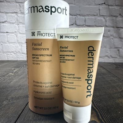 Dermasport SPF 50 Facial Sunscreen Lotion Broad Spectrum 80 Min Water Resistant