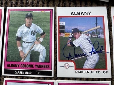 1986 Albany Colonie NY Yankees Yearbook, 51 Cards, Multiple Autographs - Thumbnail 12
