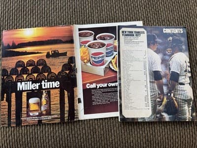Lot Of 3 New York Yankees Yearbooks - 1977, 1980, 1987 - Thumbnail 2