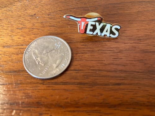 Vintage Lapel Pin/Pinback-TEXAS longhorn hat pin tie University of Texas - Thumbnail 3