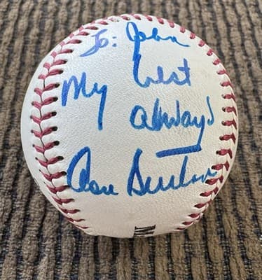 Don Sutton Autographed Baseball, LA Dodgers, 1980’s