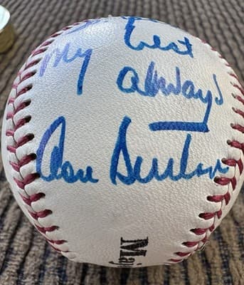 Don Sutton Autographed Baseball, LA Dodgers, 1980’s - Thumbnail 2