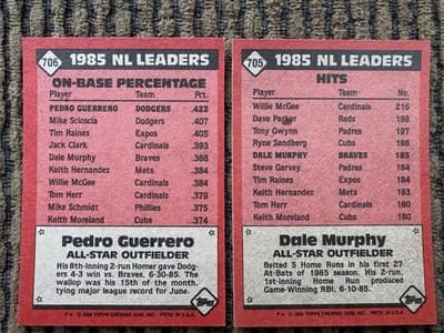 1986, Lot Of 22 Topps All Stars MLB Baseball Cards In Order, All 22 All Stars - Thumbnail 7