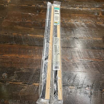 Frost King 2 in. x 36 in. Heavy-Duty Aluminum/Brush White Door Sweep - 2 Pack