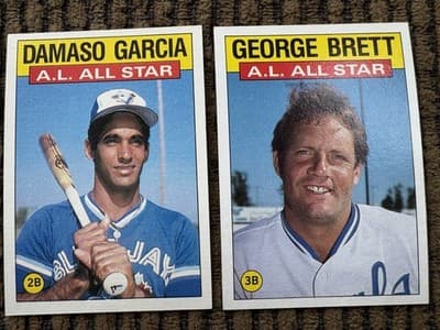 1986, Lot Of 22 Topps All Stars MLB Baseball Cards In Order, All 22 All Stars - Thumbnail 14