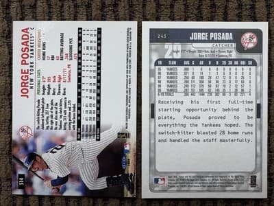 1998-2007 Jorge Posada, Hideki Matsui 16 Card Lot - NY Yankees - Thumbnail 11