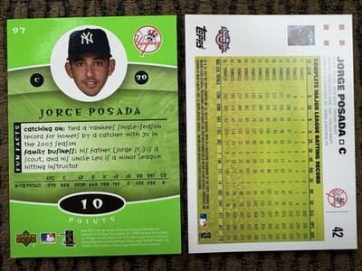 1998-2007 Jorge Posada, Hideki Matsui 16 Card Lot - NY Yankees - Thumbnail 9
