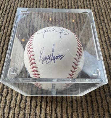 MINT Seattle Mariners Announcers - RICK RIZZS, DAVE SIMS, Autographed Baseball - Thumbnail 7