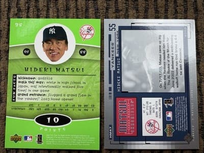 1998-2007 Jorge Posada, Hideki Matsui 16 Card Lot - NY Yankees - Thumbnail 5