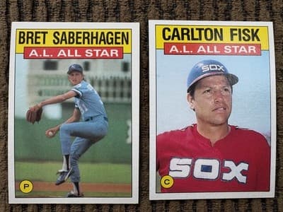 1986, Lot Of 22 Topps All Stars MLB Baseball Cards In Order, All 22 All Stars - Thumbnail 20