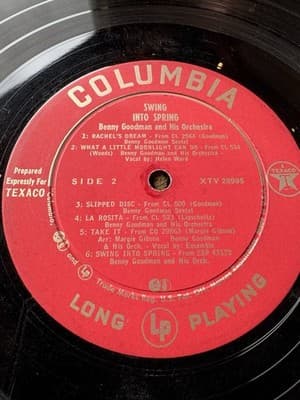 Benny Goodman – Swing Into Spring - 1958 Jazz LP Columbia Vinyl XTV 28994 - Thumbnail 6