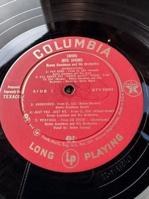 Benny Goodman – Swing Into Spring - 1958 Jazz LP Columbia Vinyl XTV 28994 - Thumbnail 8