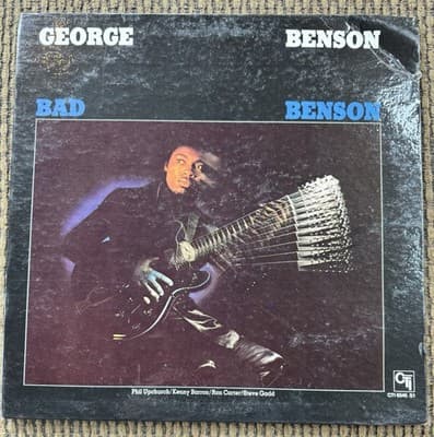 Lot Of 2 George Benson Vinyl LP Records - White Rabbit - Bad Benson - Thumbnail 2