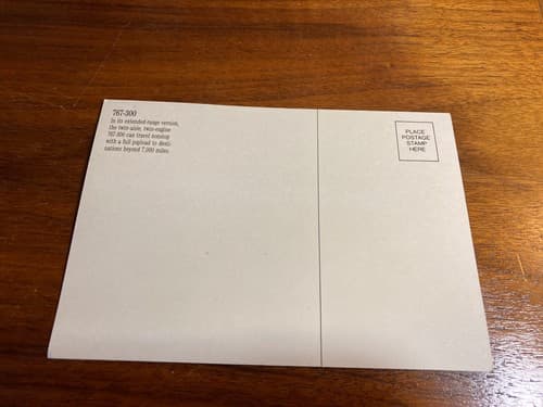 Lot Of 3 Postcards 767 747 Boeing DFW Shower Of Affection Airplane Airline - Thumbnail 6