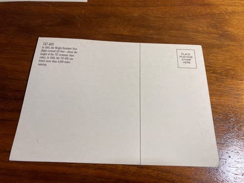 Lot Of 3 Postcards 767 747 Boeing DFW Shower Of Affection Airplane Airline - Thumbnail 8