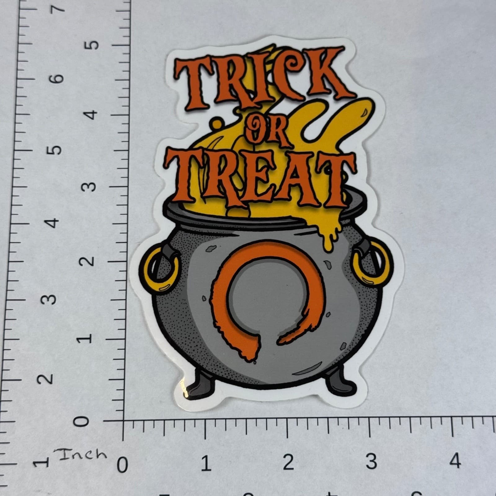 Equilibrium Brewery - Halloween Sticker Cauldron Trick or Treat - Beer Sticker - Thumbnail 2