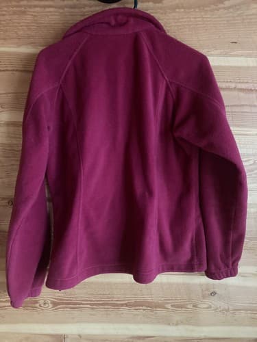 Columbia Womens Medium Pink Full Zip Mock Neck Fleece Jacket Pockets - Thumbnail 5