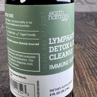 Earth Harmony Lymphatic Drainage Drops, Lymph Detox Cleanse Supplement, 2oz - Thumbnail 5
