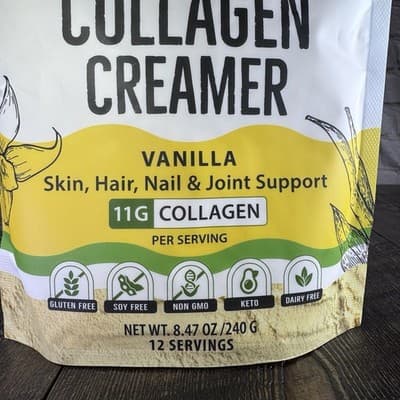 ReviTEAlize Collagen Creamer for Coffee Tea - Grass Fed Peptides Powder Vanilla - Thumbnail 3