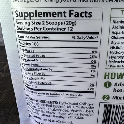 ReviTEAlize Collagen Creamer for Coffee Tea - Grass Fed Peptides Powder Vanilla - Thumbnail 7