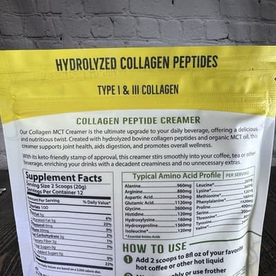 ReviTEAlize Collagen Creamer for Coffee Tea - Grass Fed Peptides Powder Vanilla - Thumbnail 5