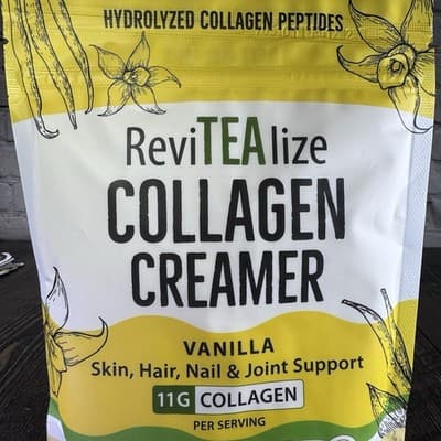 ReviTEAlize Collagen Creamer for Coffee Tea - Grass Fed Peptides Powder Vanilla - Thumbnail 4