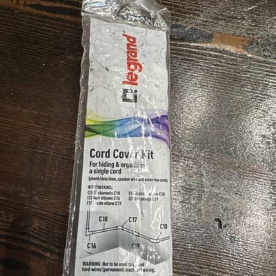 Legrand Wiremold Cable Management Kit Organizer & Hider Protector White Cordmate - Thumbnail 2