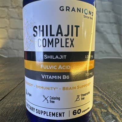 Granions Shilajit Complex for Energy Immunity & vitality Vitamin B6 Fulvic Acid - Thumbnail 2