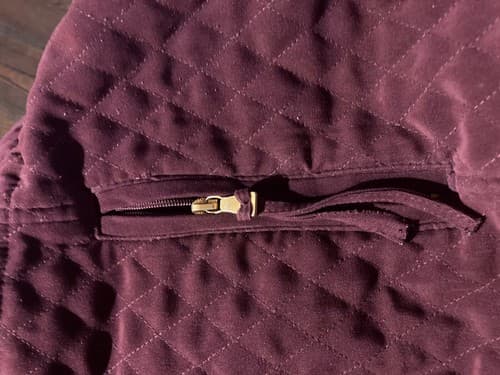 Classic Elements Outerwear Women’s Large Coat Jacket Deep Red Burgundy Quilted - Thumbnail 6