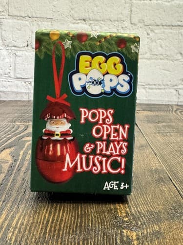 Christmas Ornament Egg Pop & Play Christmas Ball Ornament Santa Holiday Kids - Thumbnail 5