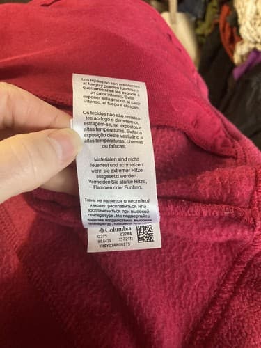 Columbia Womens Medium Pink Full Zip Mock Neck Fleece Jacket Pockets - Thumbnail 12