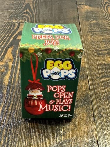 Christmas Ornament Egg Pop & Play Christmas Ball Ornament Santa Holiday Kids - Thumbnail 9