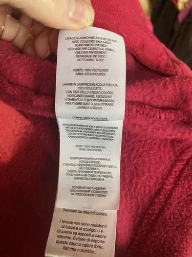 Columbia Womens Medium Pink Full Zip Mock Neck Fleece Jacket Pockets - Thumbnail 10
