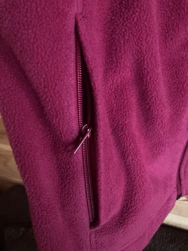 Columbia Womens Medium Pink Full Zip Mock Neck Fleece Jacket Pockets - Thumbnail 4