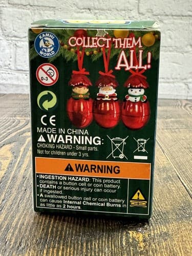Christmas Ornament Egg Pop & Play Christmas Ball Ornament Santa Holiday Kids - Thumbnail 7