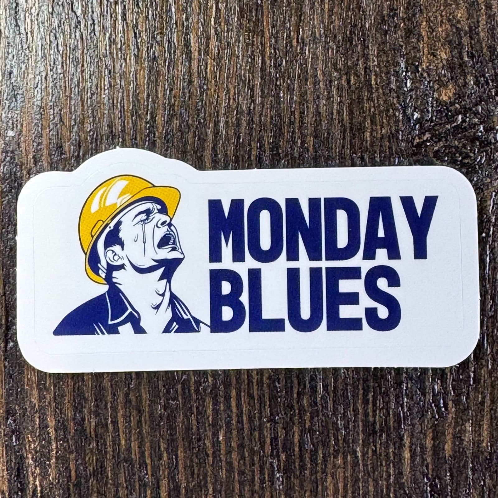 Monday Blues - Sticker - Water Bottle - Cell - Phone Locker