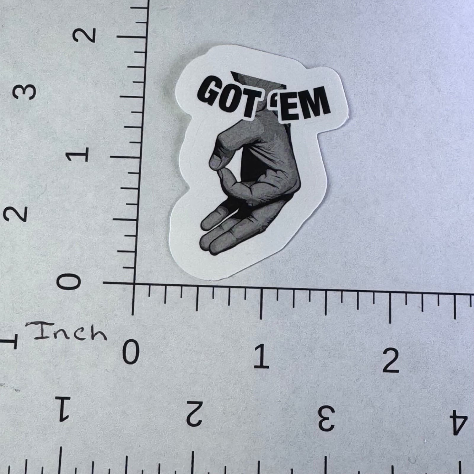 Got ‘Em - Sticker - Hand Ok - Water Bottle - Cell - Phone Locker - Thumbnail 2