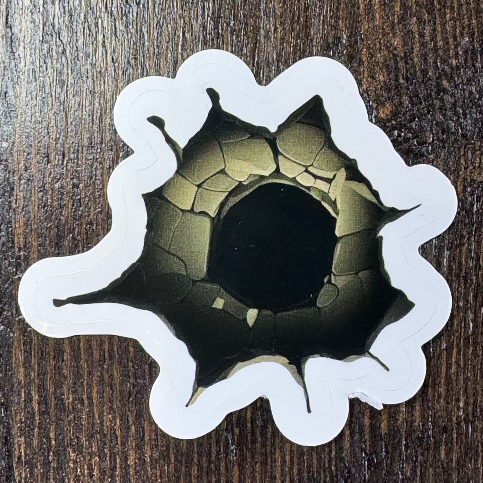 Hole - Bullet Hole Sticker - Water Bottle - Cell - Phone Locker